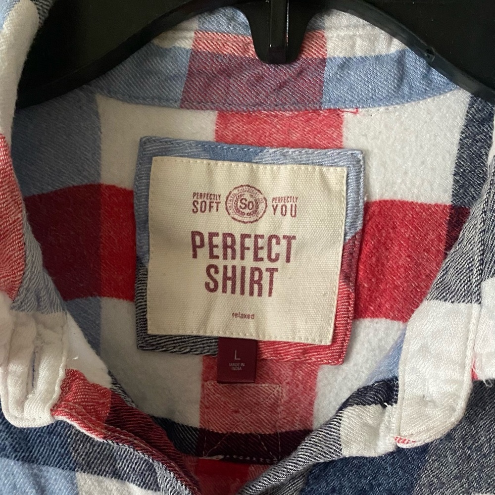 so perfect shirt perfectly plaid flannel shirt - Picture 2 of 2